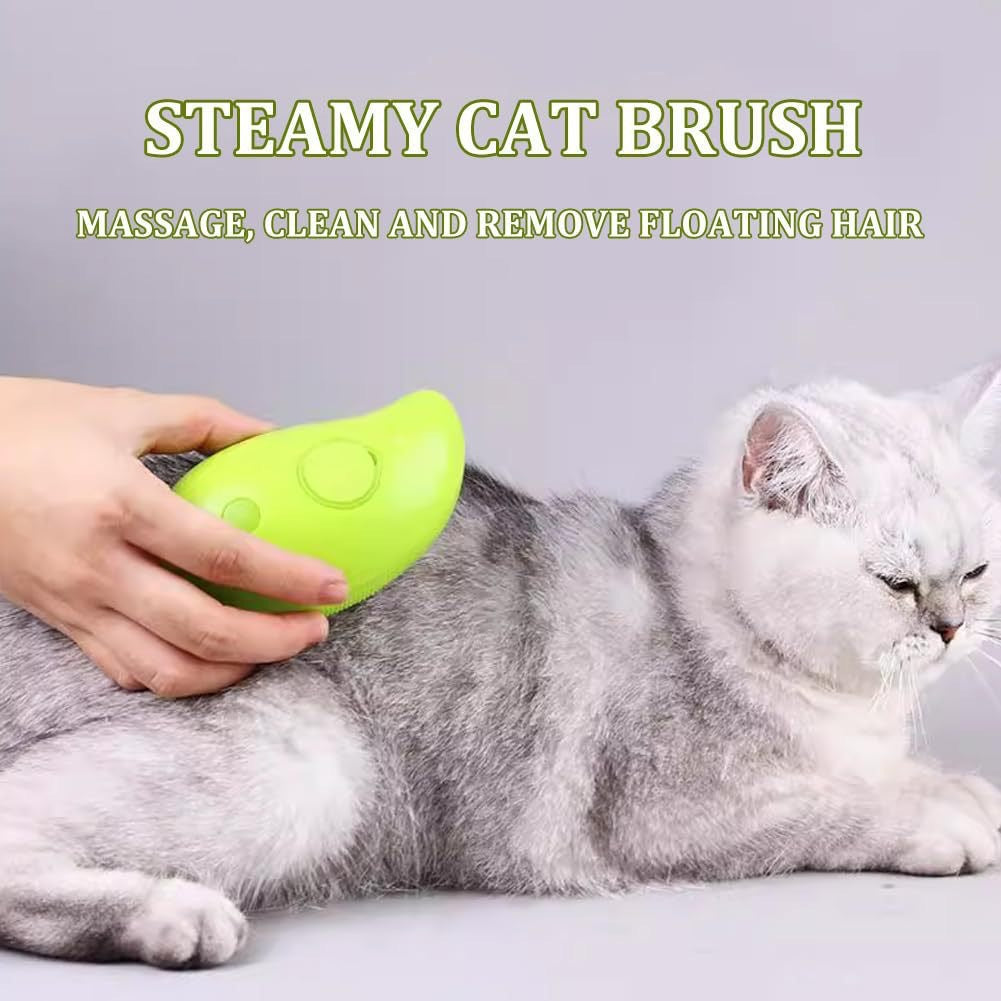Elektrischer Spray-Massagekamm für Haustiere, Dampfbürste