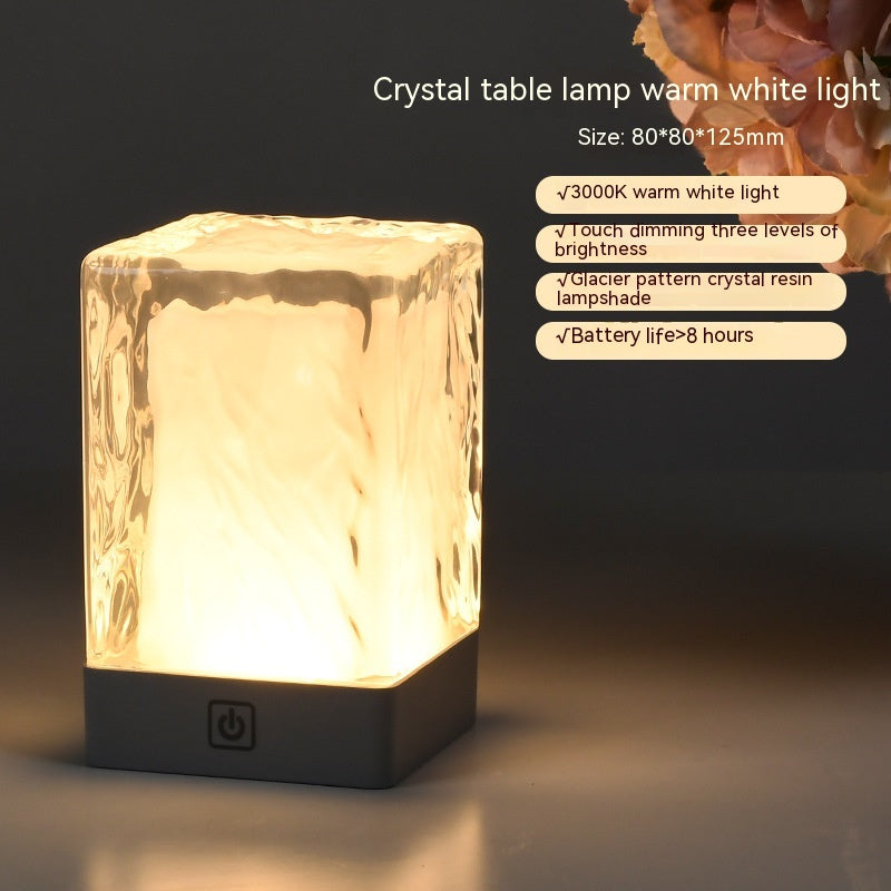 Kristalllampe Atmosphäre Einfaches Desktop-Nachtlicht Touch Home Decor